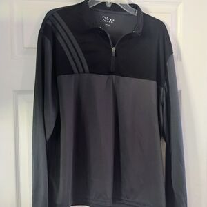 Black and Gray Quarter-Zip Pullover